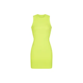 SKIMS COTTON RIB TANK DRESS Sleeveless Dress Women's DAFFODIL/Daffodil