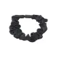 Floral Scrunchy Hair Tie 1 Pc (Black)