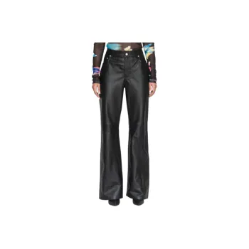 MOSCHINO Leather Flared Trousers