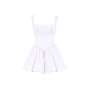 HOUSE OF CB LE PUFF Slip Dress Women's White/White