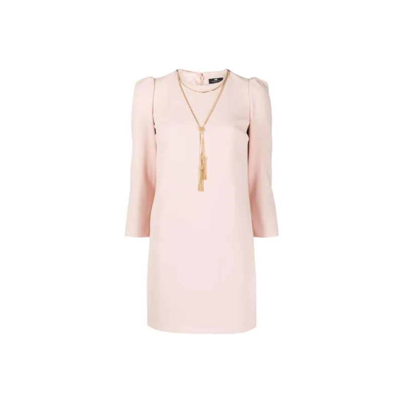 Elisabetta Franchi Long-Sleeved Dresses Women's Pink-0