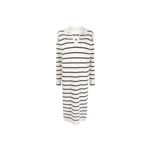 Tommy Hilfiger Striped Long sleeved Midi Dress