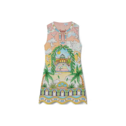 CASABLANCA Paysage Ideal Cocktail Mini Dress