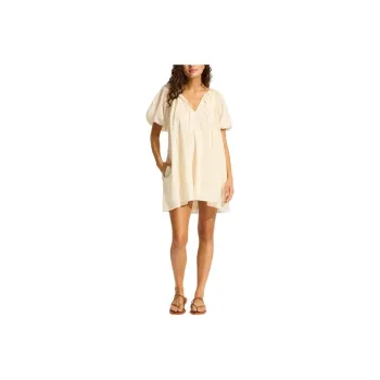 SEAFOLLY Short Sleeved Dress Women's Beige