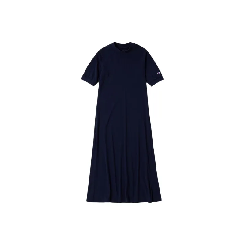 Champion SS24 Short Sleeved Dress Women's Marine Blue-0
