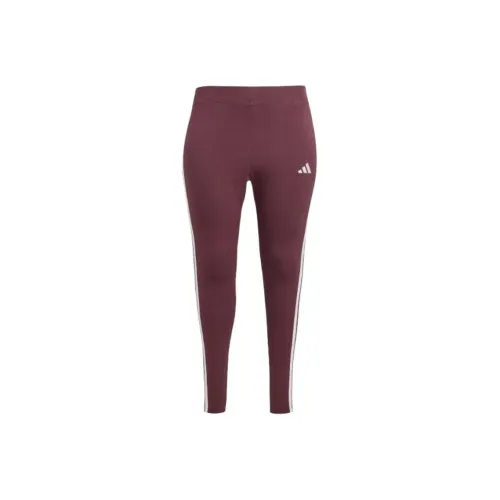 Adidas Free Shipping With AdiClub Essentials 3 Stripes Cotton Leggings Plus Size