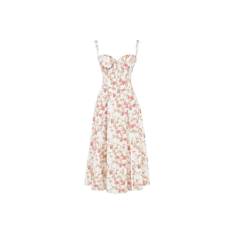 HOUSE OF CB Slip Dress Women's Rose Print-0