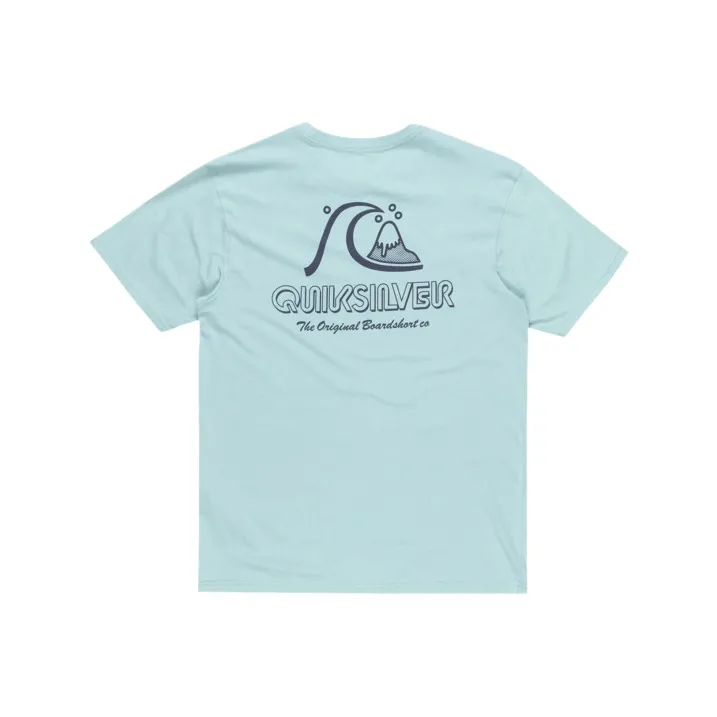 Quiksilver Evo Original T Shirt Men's Light Blue-1