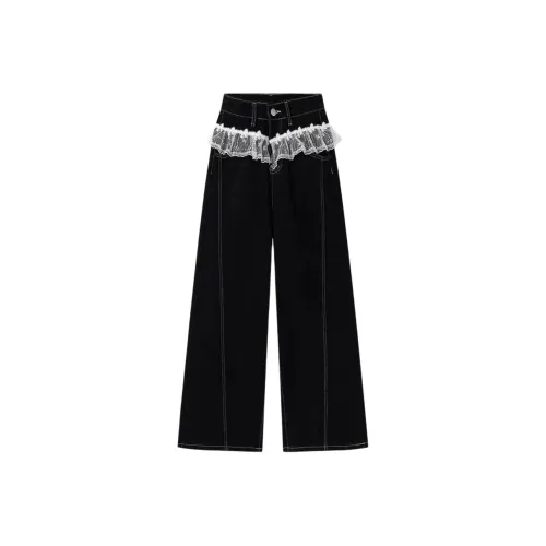 POPO.INFO Jeans Women's Black