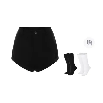 BSEVENI Casual Shorts Women's Black