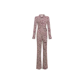 DVF Michele Dot-pattern Jumpsuit