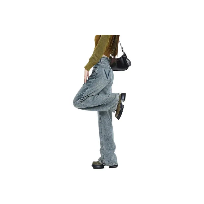 Weixi SS24 Jeans Women's Cool Tea Blue-0