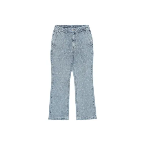 LI NING 1990 Classic Collection Jeans Women's Light Gray Blue