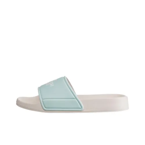 THE NORTH FACE Slip Resistant Quick Dry Slide Slippers Unisex Beige Blue