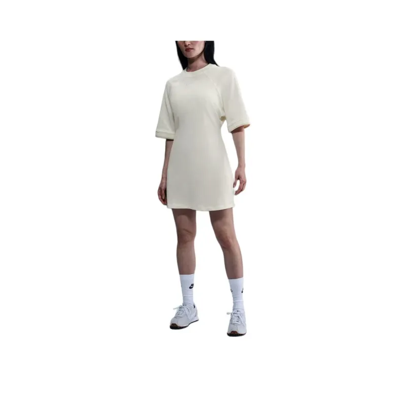 Nike Sportswear1972 Short Sleeved Dress Women's Sail/Light Gold Woody Brown-0