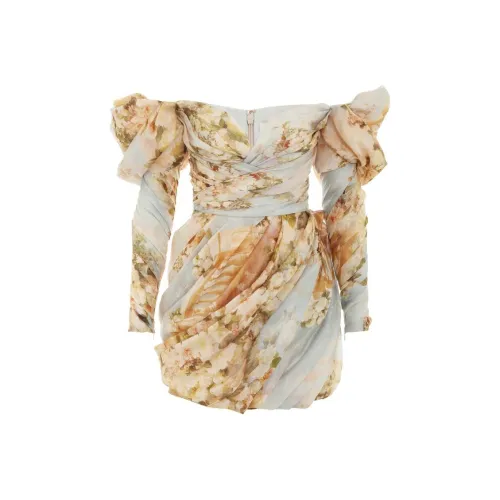 Zimmermann Luminosity Floral print Draped Minidress