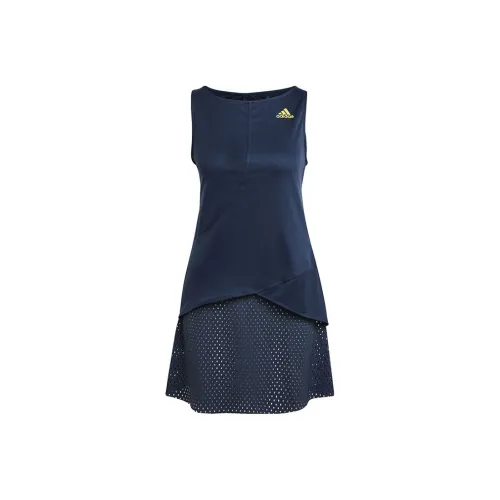 Adidas Sleeveless Dress Women's Navy Blue