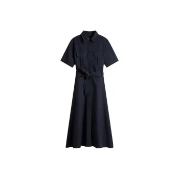 WOOLRICH Short Sleeved Dress Women's Blue
