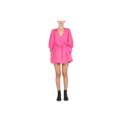 RED VALENTINO REDValentino V Neck Long Sleeved Dress