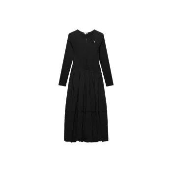 Self Who Long Sleeved Dresses Women's Black