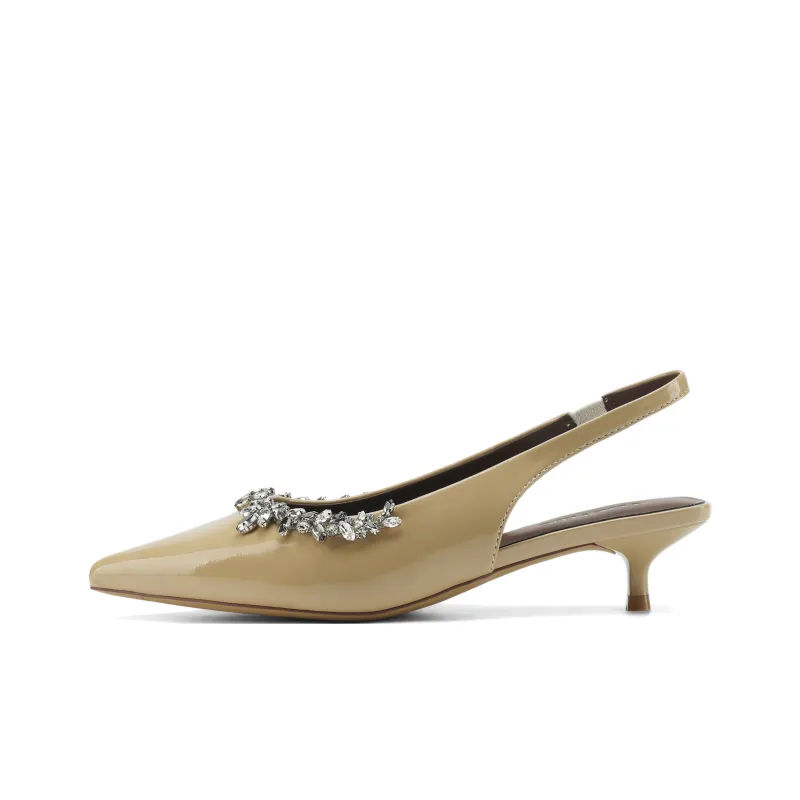 FIVE PLUS High Heels Women's Beige-6