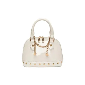 Single Warehouse PU Crossbody One Shoulder Handbag Women's White/Silver/Black/Red/Pink/Coffee