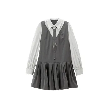 LEDIN Long Sleeved Dress Women's Silver Candle Gray