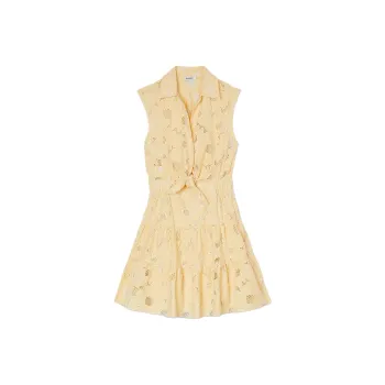 Sandro Sleeveless Dress Women's Yellow