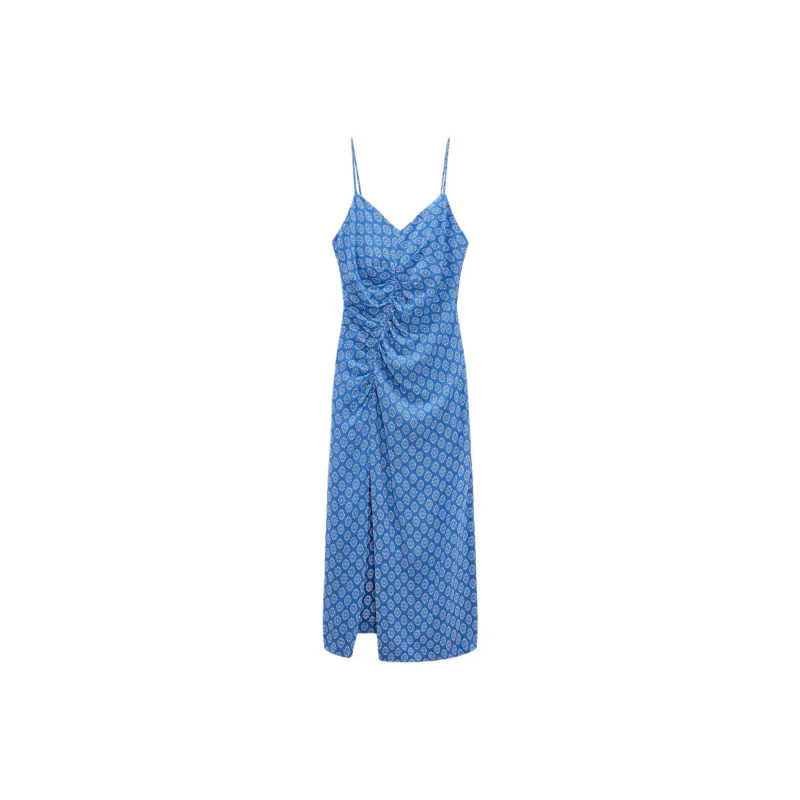 ZARA Slip Dresses Women's Blue-0