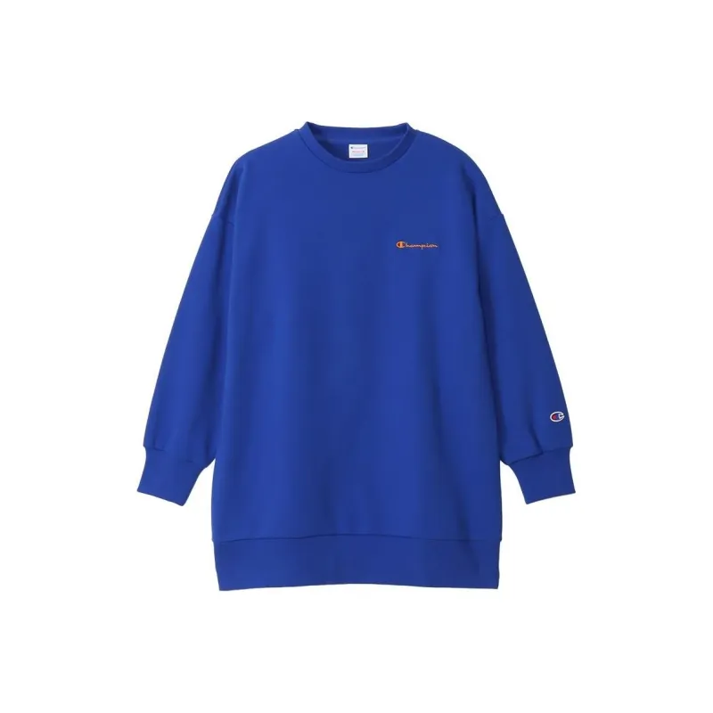 Champion FW24 Long-Sleeved Dresses Women's Blue-0