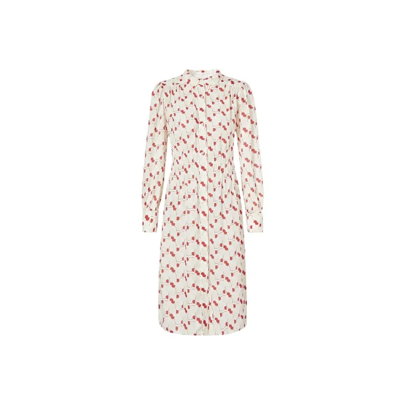 JZ. ANNAKRO Long Sleeved Dresses Women's Red Flower-0