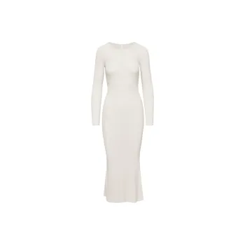ARITZIA The Group By Babaton Luxe Lounge Serenity Dress Long-Sleeved Dresses Women's Heather Birch/Heather Birch