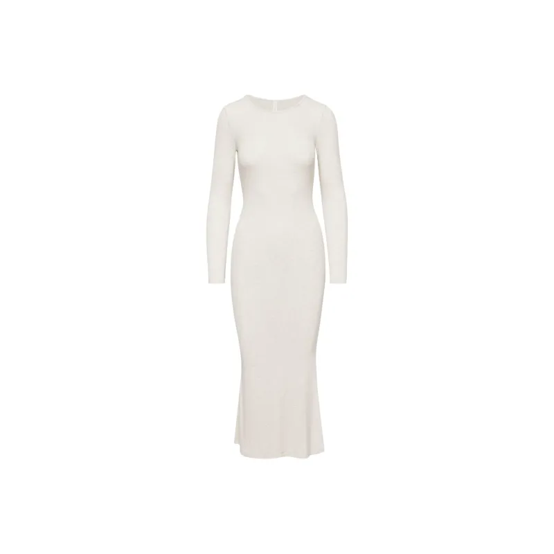 ARITZIA The Group By Babaton Luxe Lounge Serenity Dress Long-Sleeved Dresses Women's Heather Birch/Heather Birch-0