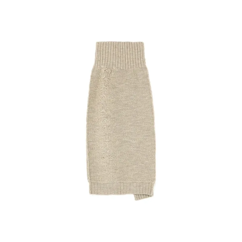 Yohji Yamamoto Knit Long Skirt Women's Ecru-0
