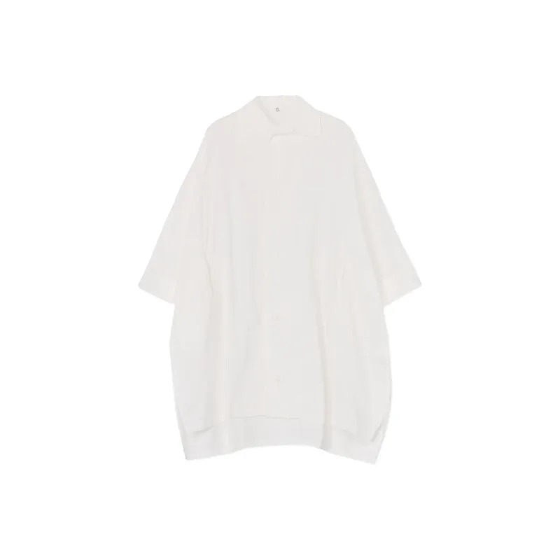 Yohji Yamamoto Long Sleeved Dress Women's White-0