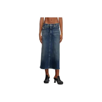 DIESEL De Pago Mid Re Denim Midi Skirt