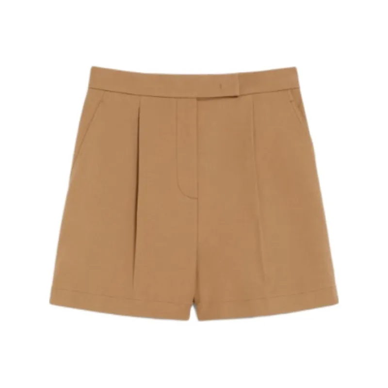 MaxMara Pleated Tailored Shorts-0