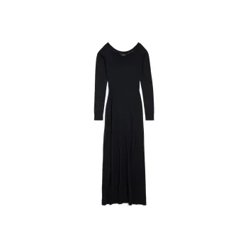 Balenciaga Long Sleeved Dress Regular Fit Women's Black