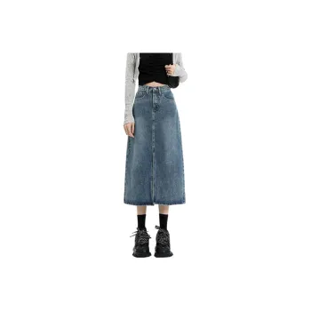 KAISER Denim Long Skirts Women's Vintage Blue
