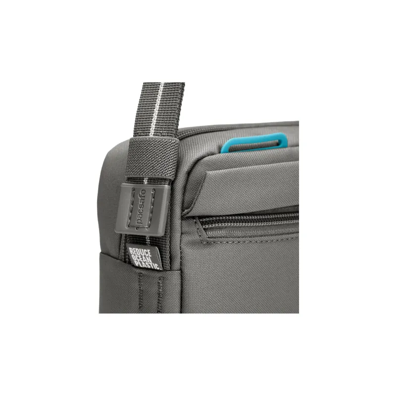 PACSAFE Recycled Polyester Shoulder Bag Unisex Gray-5