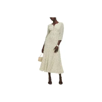 REFORMATION Mels Dress Long-Sleeved Dresses Women's Ivy