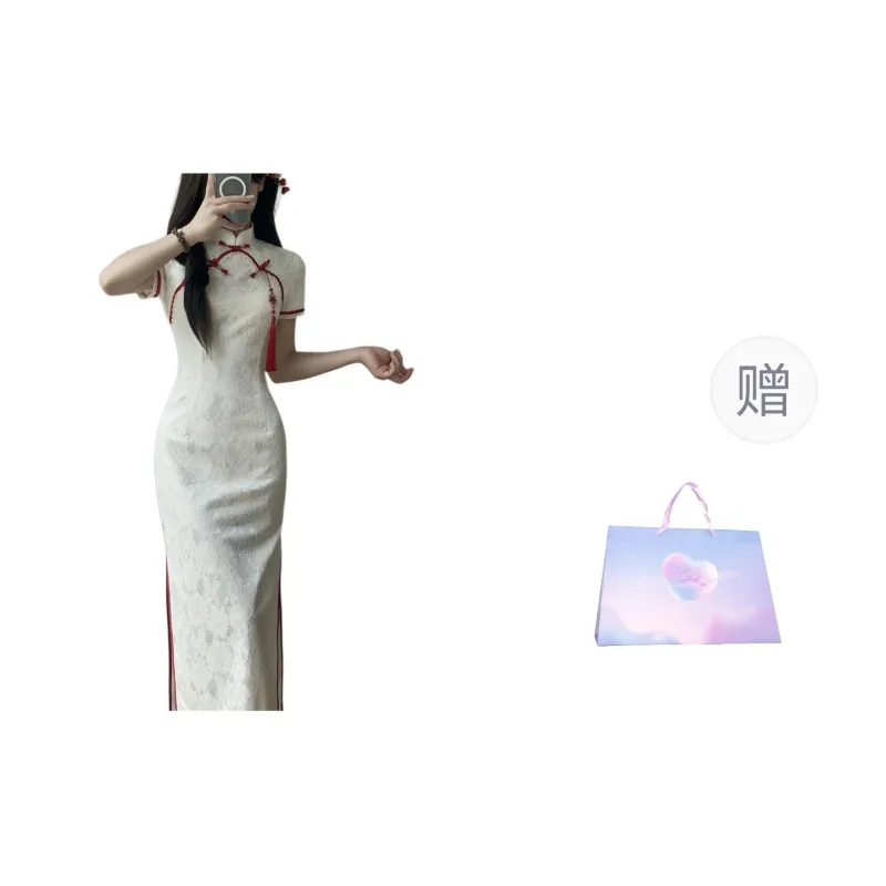 Aghr Short Sleeved Dress Women's White-7