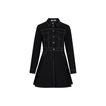 JESSYLINE Long Sleeved Dress Women's Black