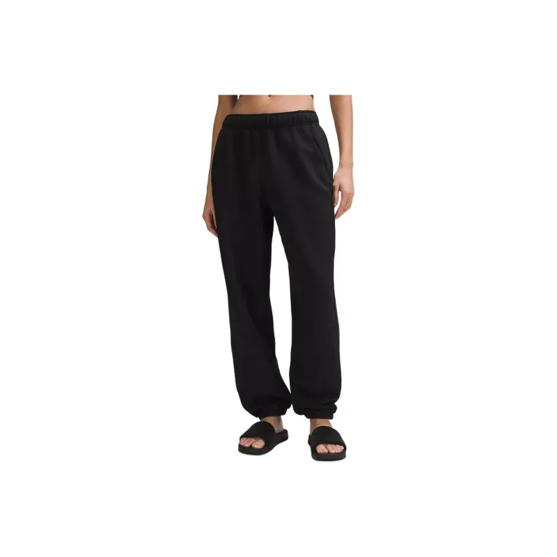 Lululemon Scuba Mid-Rise Oversized Jogger Short Knitted Sports Pants Women's-0