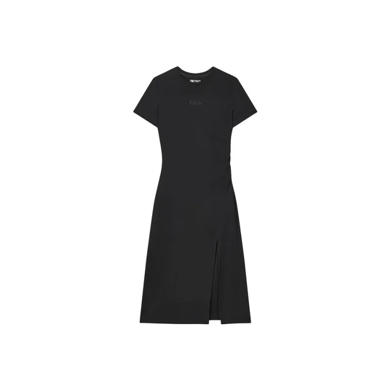 FILA Short Sleeved Dresses Women's Jet Black-0