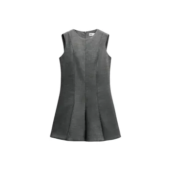 ZARA Sleeveless Dress Women's Zebra Print Gray