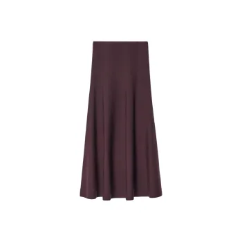 COS Knit Long Skirts Women's Burgundy
