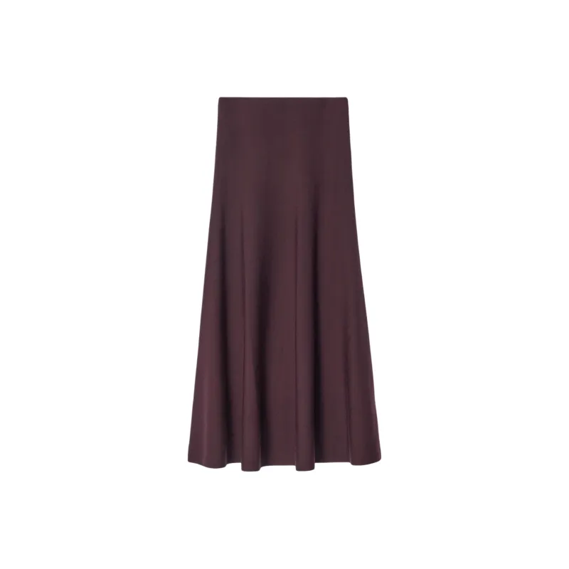 COS Knit Long Skirts Women's Burgundy-0