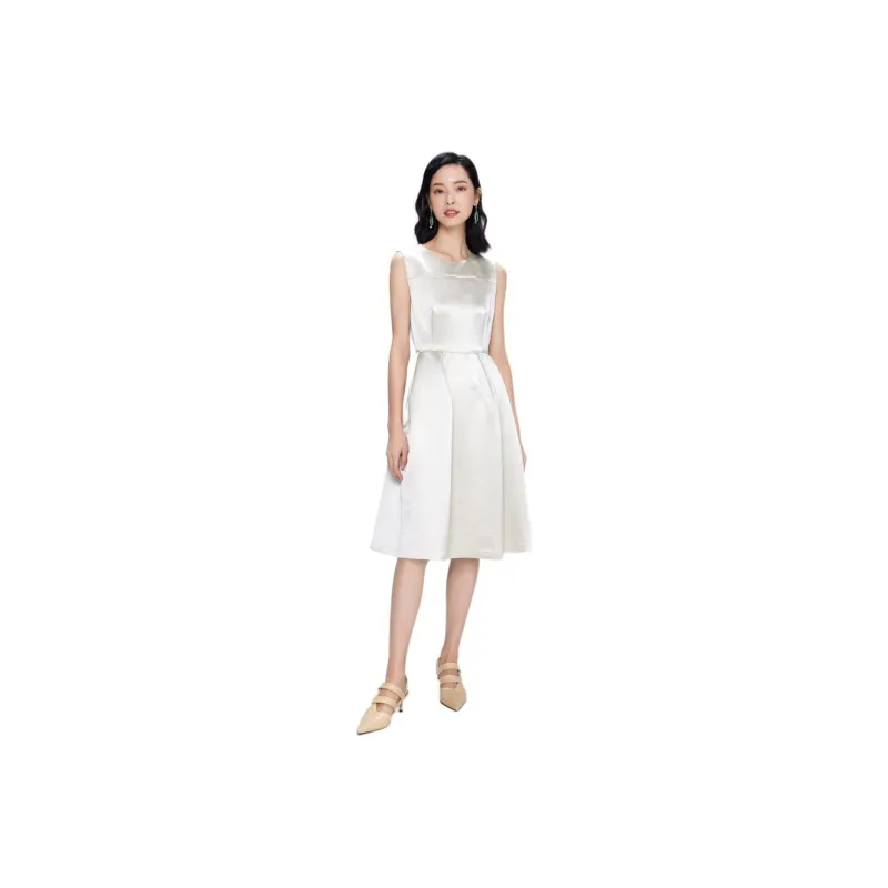 BBLLUUEE Sleeveless Dress Women's Spruce Willow Green-0