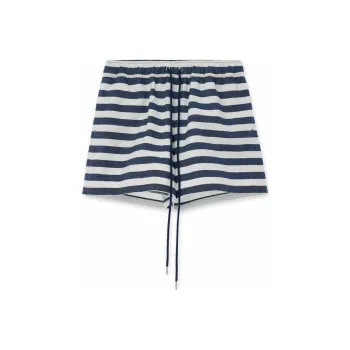 KIMHEKIM Stripe print Drawstring Shorts